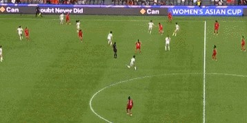 中国女足面对亚洲弱旅时，移动速度慢成致命伤